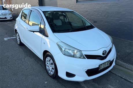 White 2012 Toyota Yaris Hatchback Yr