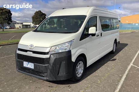 White 2021 Toyota HiAce Bus Slwb Commuter (12 Seats)