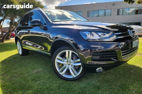 Black 2012 Volkswagen Touareg Wagon V6 Tdi