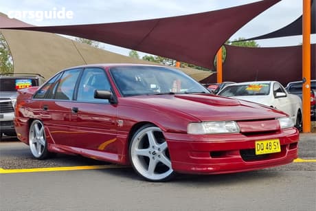 Red 1990 Holden Commodore Sedan Executive