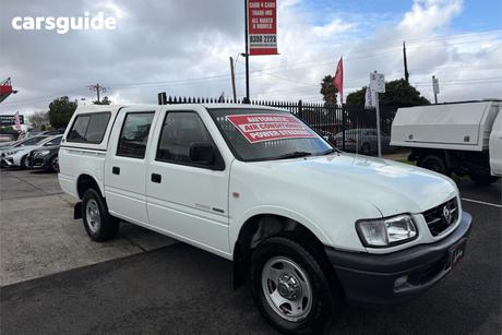 White 2002 Holden Rodeo Crew Cab Pickup Lx