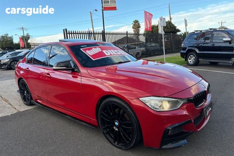 Red 2014 BMW 320D Sedan 20D