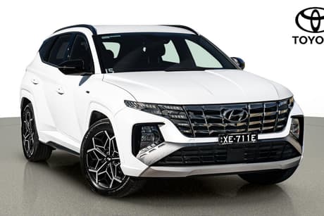 White 2024 Hyundai Tucson Wagon N Line (Fwd)