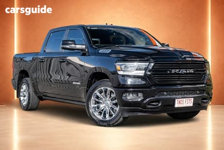 Black 2023 RAM 1500 Crew Cab Utility Laramie Sport Rambox Mhev