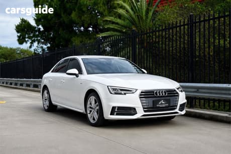 White 2017 Audi A4 Sedan 2.0 Tfsi S Tronic S Line