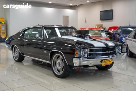 Black 1971 Chevrolet Chevelle Coupe SS