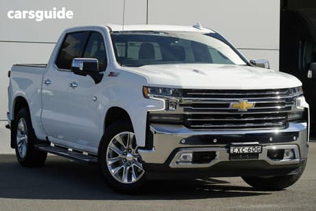 White 2023 Chevrolet Silverado Crew Cab Utility 1500 Ltz Premium Tech Pack
