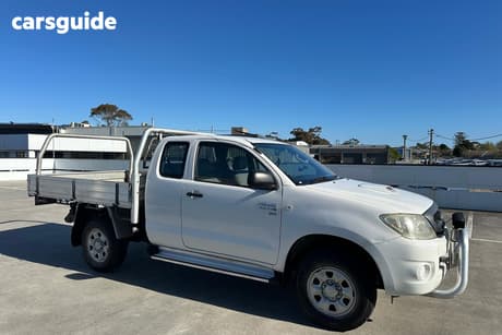 White 2009 Toyota Hilux X Cab Cab Chassis Sr (4X4)
