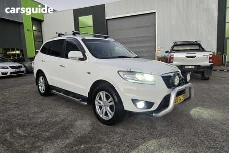 White 2011 Hyundai Santa FE Wagon Highlander Crdi (4X4)
