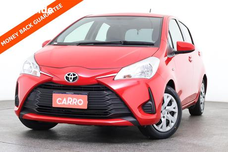 Red 2019 Toyota Yaris Hatchback Ascent