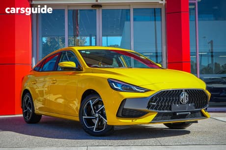 Yellow 2025 MG MG5 Sedan Essence