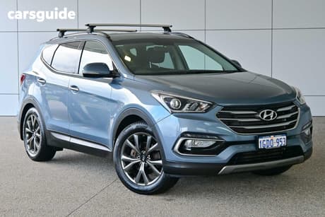 Blue 2016 Hyundai Santa FE Wagon 30 Special Edition