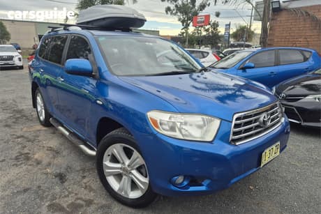 Blue 2008 Toyota Kluger Wagon Grande (4X4)
