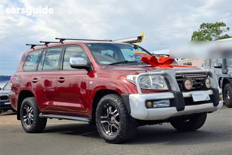 Red 2008 Toyota Landcruiser Wagon Vx (4X4)