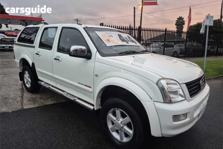 White 2005 Holden Rodeo Crew Cab Pickup Lt (4X4)