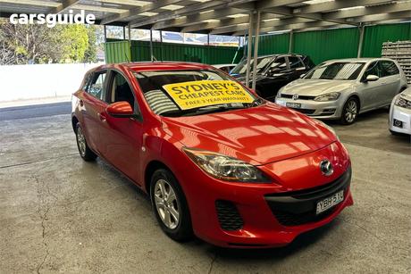 Red 2013 Mazda 3 Hatchback Neo