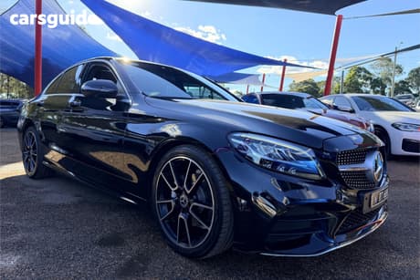 Black 2020 Mercedes-Benz C200 Sedan Edition C