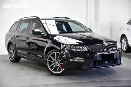 Black 2015 Skoda Octavia Wagon Rs 162 Tsi