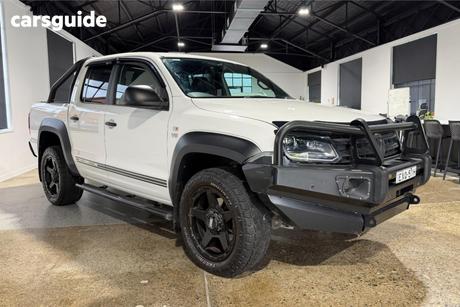 White 2018 Volkswagen Amarok Dual Cab Utility V6 Tdi 550 Dark Label