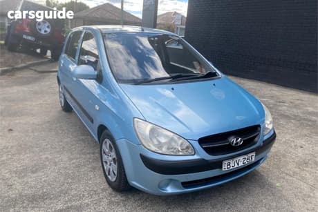 Blue 2009 Hyundai Getz Hatchback Sx