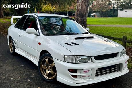 White 1997 Subaru Impreza Coupe STI TYPE RA