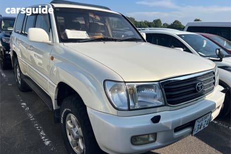 White 1998 Toyota Landcruiser SUV VX-LIMITED