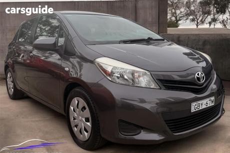 Grey 2014 Toyota Yaris Hatchback Yrs