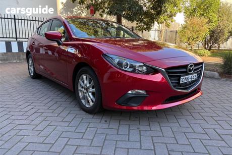 Red 2014 Mazda 3 Hatchback Maxx