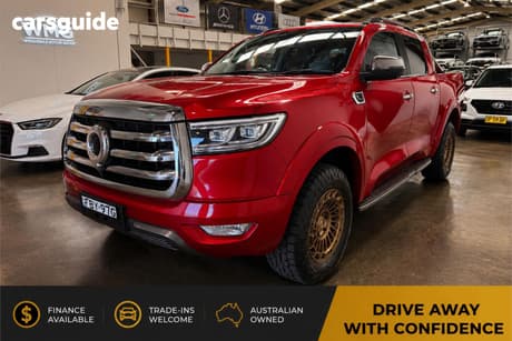 Red 2022 GWM UTE Dual Cab Utility Cannon-X (4X4)