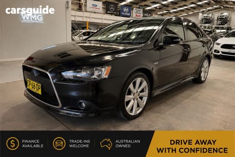Black 2014 Mitsubishi Lancer Hatchback Gsr Sportback
