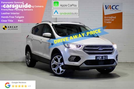 White 2017 Ford Escape Wagon Titanium (Awd)
