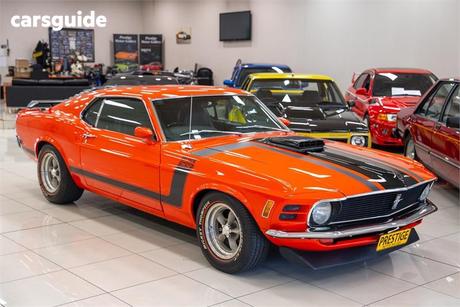 Orange 1970 Ford Mustang Hardtop