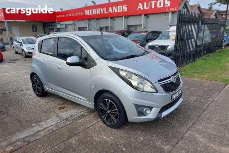 Silver 2013 Holden Barina Spark Hatchback Cd