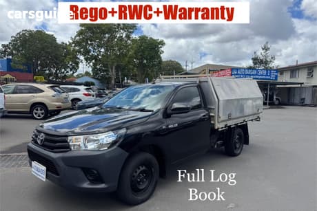 Black 2017 Toyota Hilux Cab Chassis Workmate