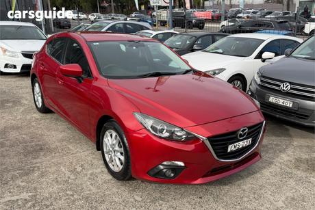 Red 2015 Mazda 3 Hatchback Maxx