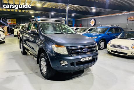 Grey 2014 Ford Ranger Dual Cab Utility Xlt 3.2 (4X4)