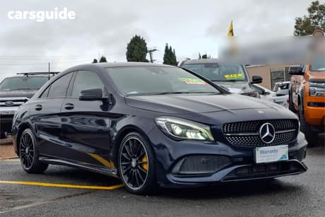 Blue 2017 Mercedes-Benz CLA200 Coupe 200