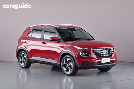Red 2020 Hyundai Venue Wagon Elite (Black Interior)
