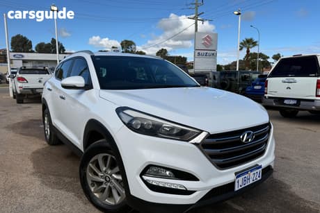 White 2016 Hyundai Tucson Wagon Elite (Awd)