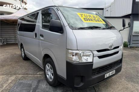 Silver 2015 Toyota HiAce Van Lwb
