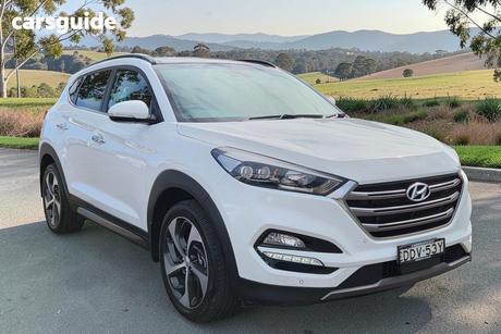 White 2016 Hyundai Tucson Wagon Highlander (Awd)