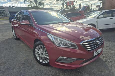 Red 2015 Hyundai Sonata Sedan Active
