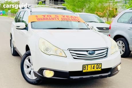 White 2011 Subaru Outback Wagon 2.5I