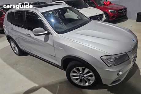 Silver 2013 BMW X3 Wagon Xdrive 30D