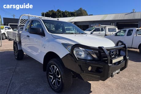 White 2017 Mazda BT-50 Freestyle Cab Chassis Xt (4X4)