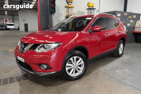 Red 2015 Nissan X-Trail Wagon St-L (Fwd)