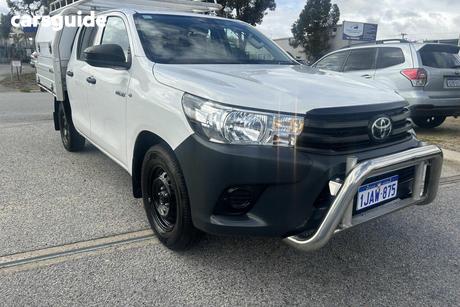 White 2024 Toyota Hilux Double Cab Pick Up Workmate (4X2)