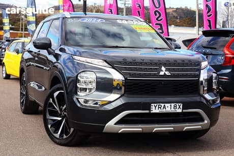 Grey 2024 Mitsubishi Outlander Wagon Exceed Tourer 7 Seat (Awd)