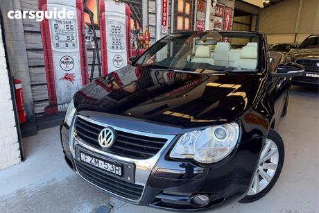 Black 2008 Volkswagen EOS Convertible 103 Tdi