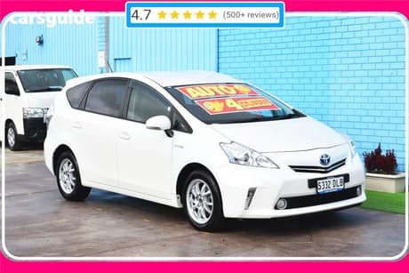 White 2012 Toyota Prius V Wagon Hybrid